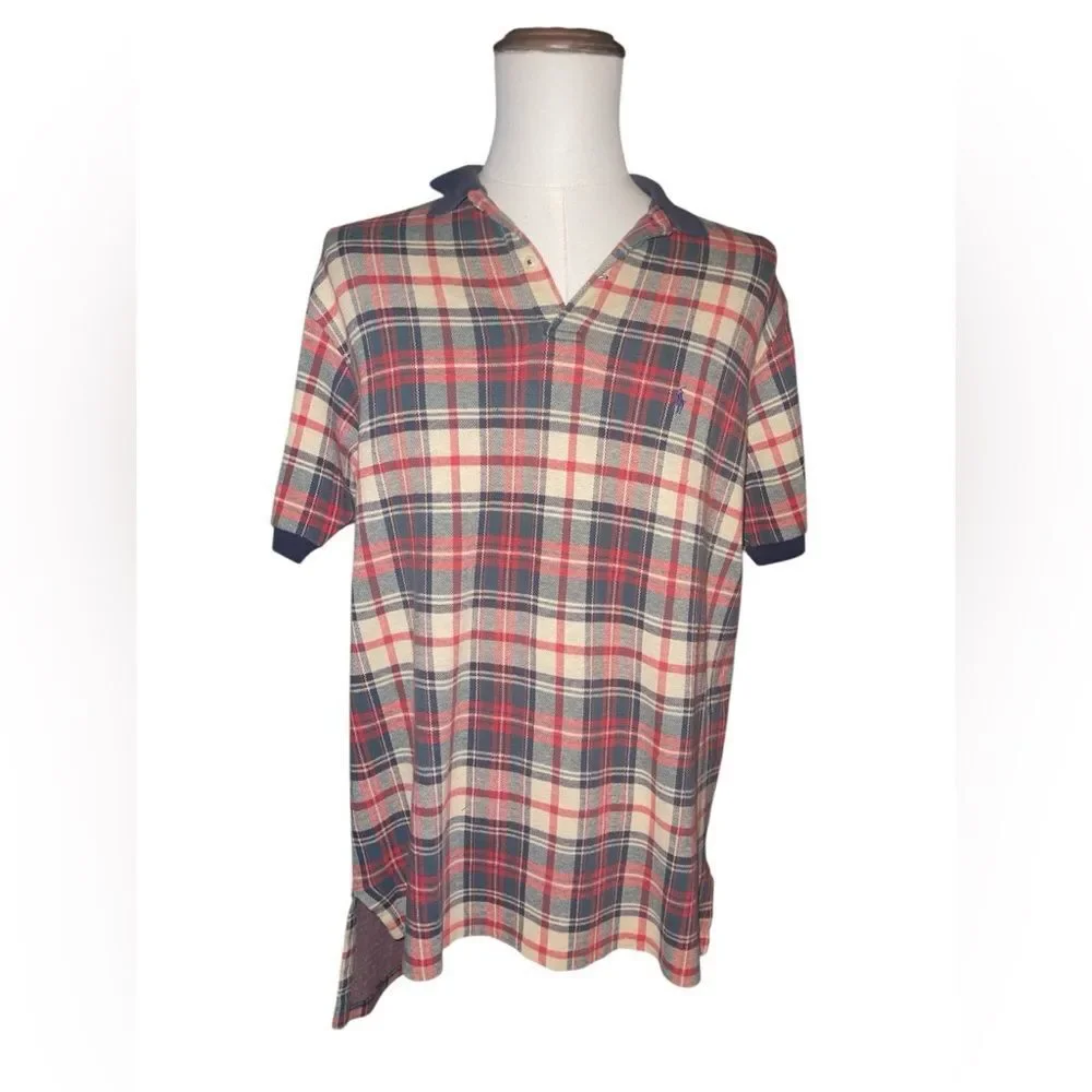 Ralph Lauren Multicolor Plaid Shirt Vintage Polo 90 Tartan Plaid
